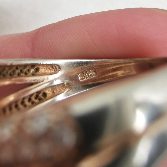 Lucas Lameth sterling ring with freshwater pearls and white sapphires - Picture 6 of 6